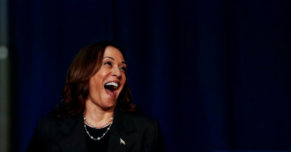 Kamala Harris odds. (Polymarket)