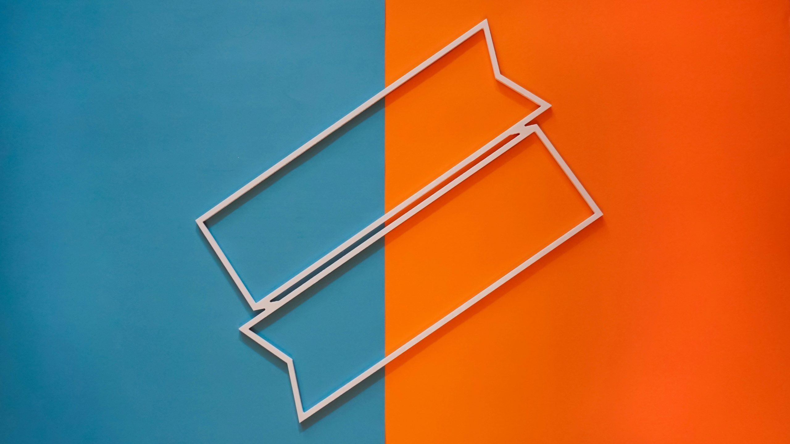 Blue and orange abstract image