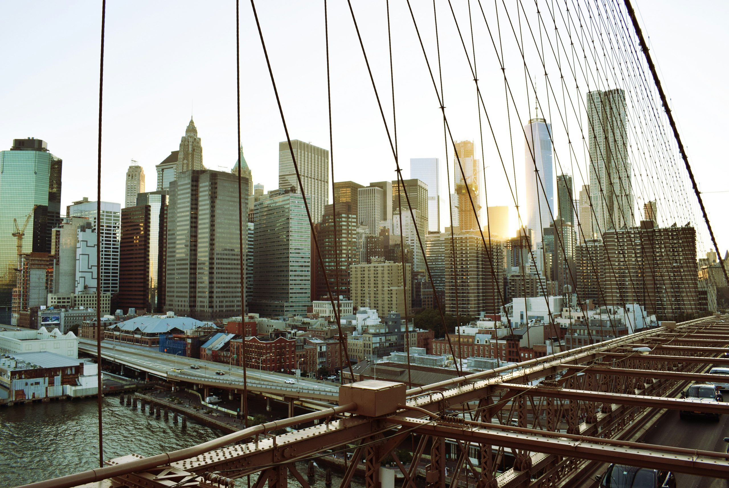 View of NYC from bridge