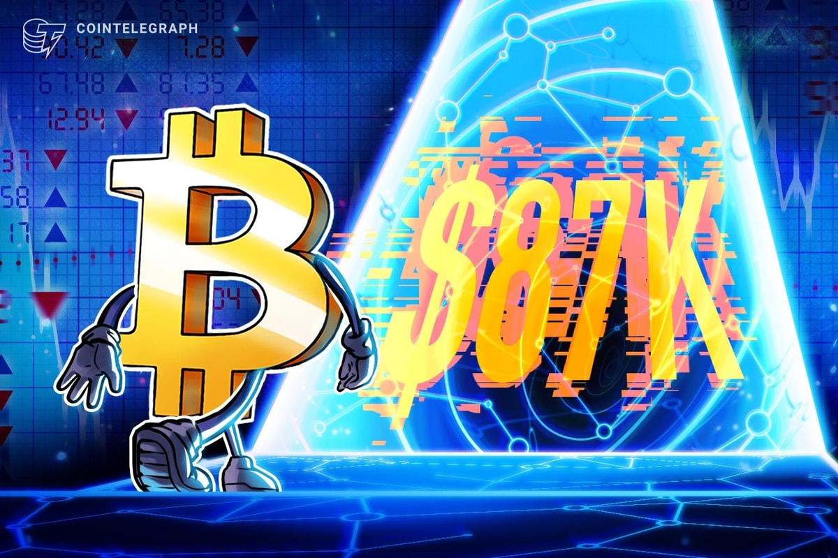Bitcoin 'breaking out' as it retakes $87K after early April slump
