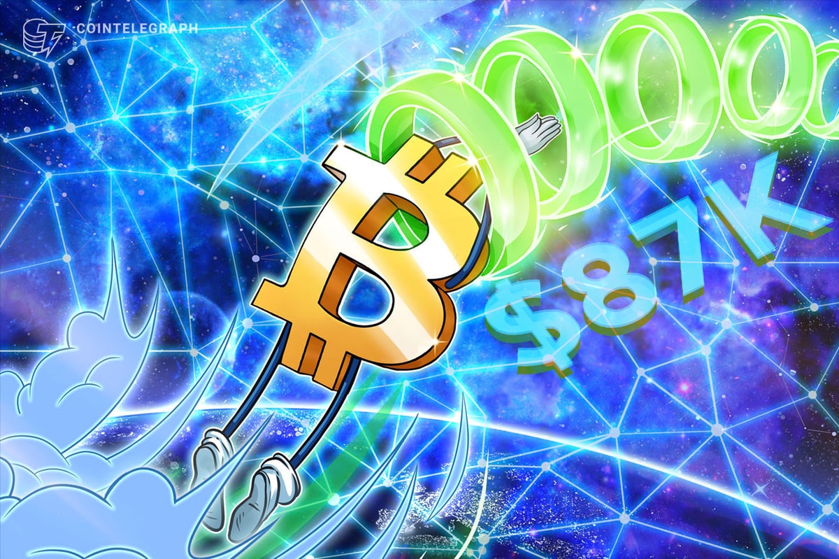 Bitcoin trader doubts breakout 'significance' as BTC price nears $87K