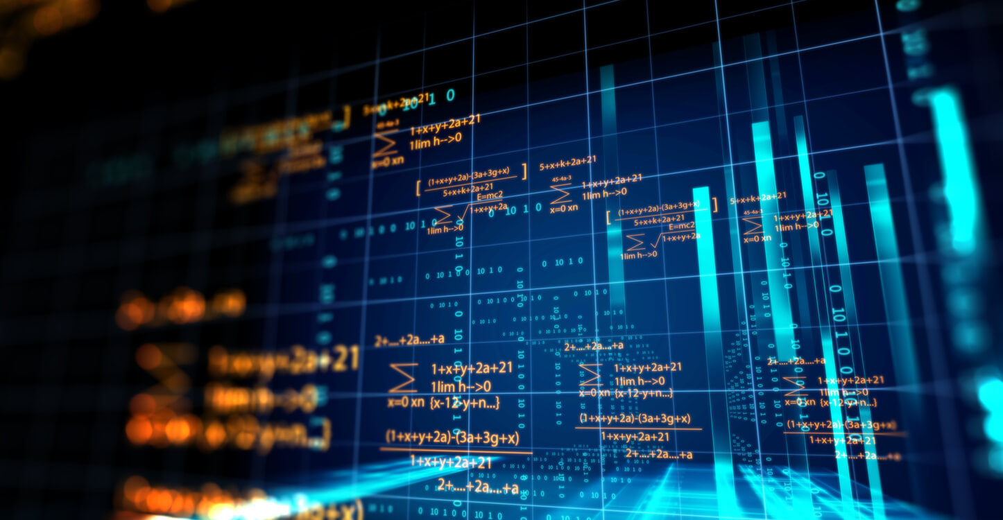 Image of a blockchain coding concept