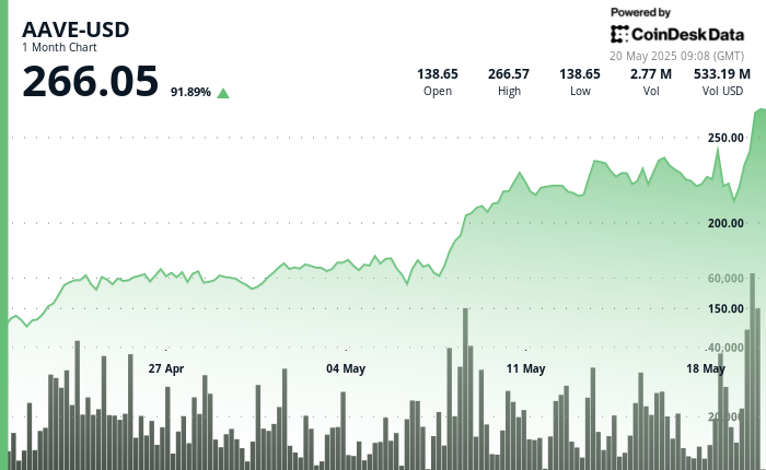 24% Surge Clears $250 as Volume and Support Build