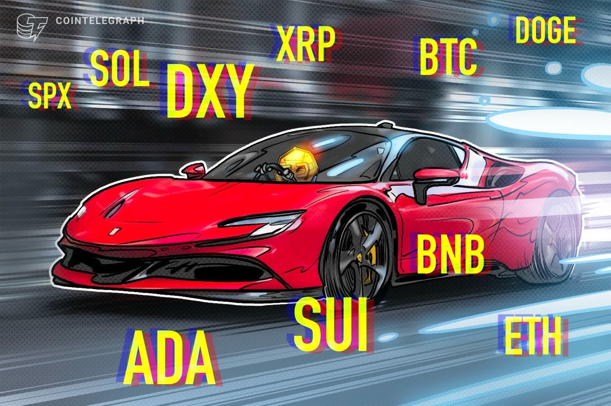 Price predictions 5/5: SPX, DXY, BTC, ETH, XRP, BNB, SOL, DOGE, ADA, SUI