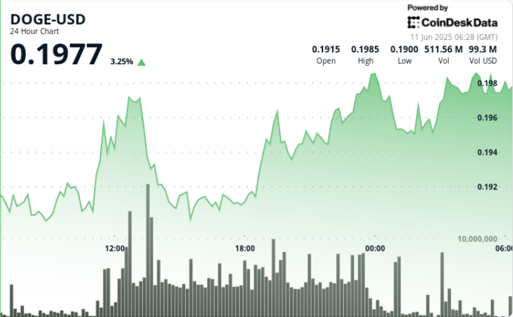 Dogecoin Surges 5% Amid V-Shaped Recovery and Institutional Interest