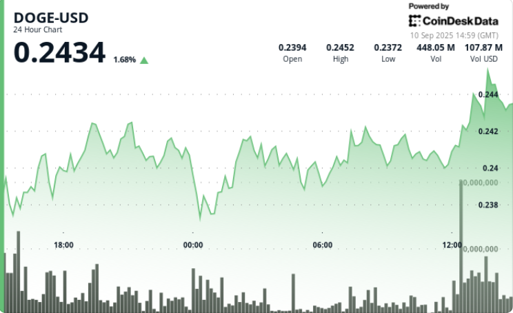 Eyes $0.28 as Dogecoin ETF Catalyst Leads to 'Pennant Breakout'
