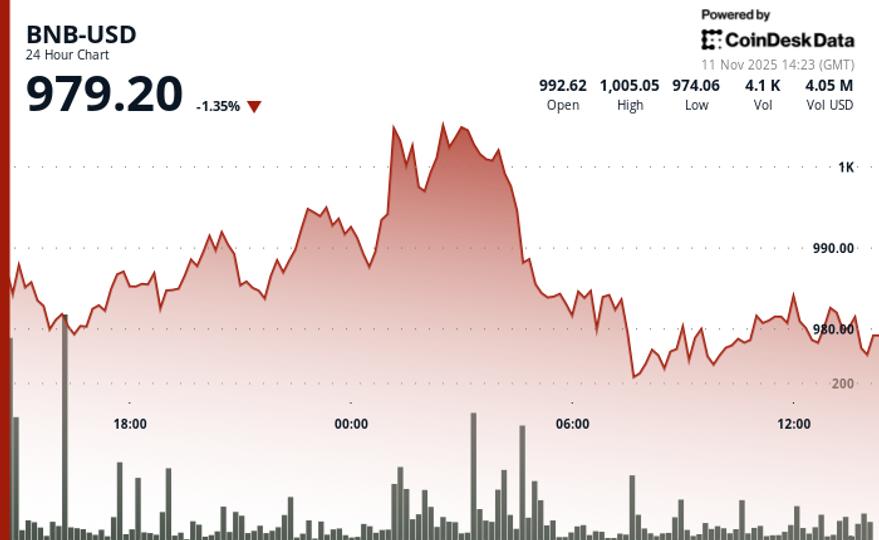 Slips Below $1,000. Will It Breach $970 Support?